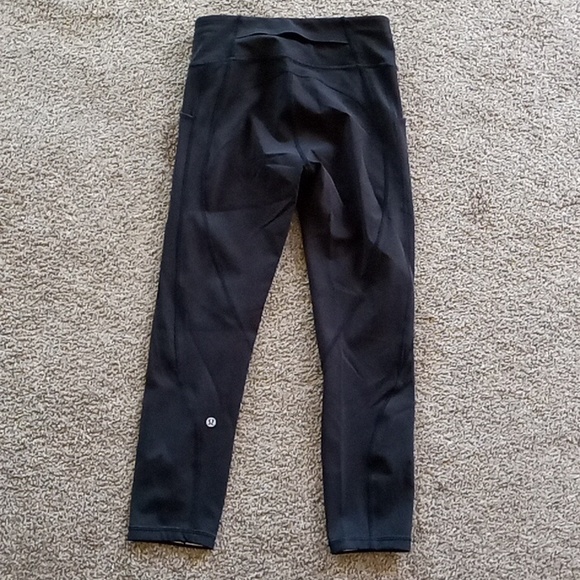 Lululemon Time To Sweat Black Crop Leggings - Picture 4 of 10